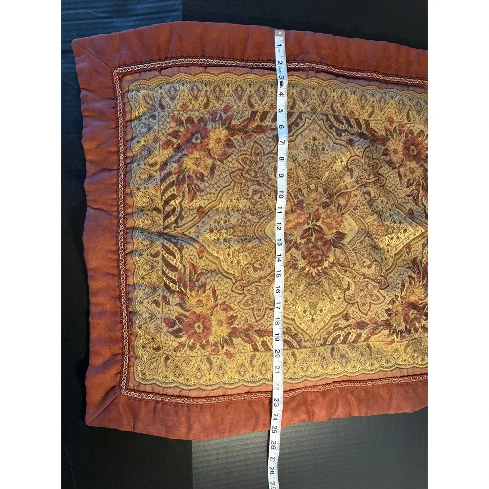 Chris Madden JCPenney Home Marbella Pillow Sham Rusty Red Paisley Boho